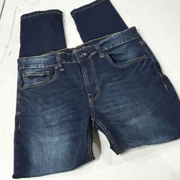 Marc Ecko Mens Dark Blue Cut & Sew Five Pocket Stretch Jeans Size 32x27 - Picture 1 of 10